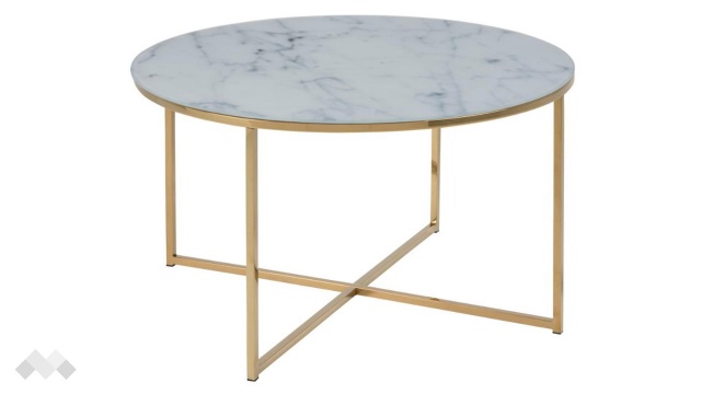 Холна маса Алисма бял мрамор - МебелМаг Холна маса Алисма бял мрамор