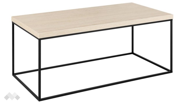 Холна маса Бароса травертин с черно - МебелМаг Холна маса Бароса травертин с черно