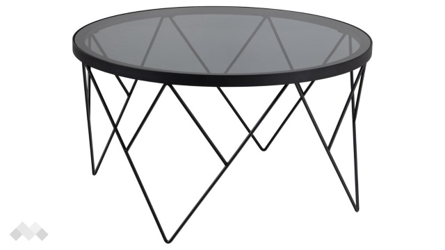 Холна маса Халстоу опушен с черен мат - МебелМаг Холна маса Халстоу опушен с черен мат