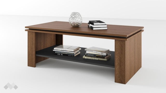 Холна маса Купър песаро с графит - МебелМаг Холна маса Купър песаро с графит