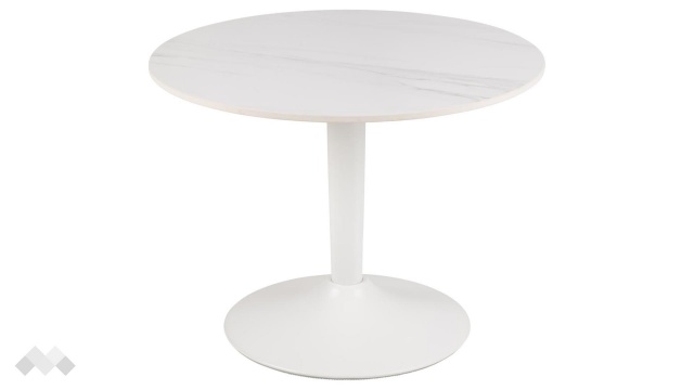 Холна маса Малта бял с бял мат - МебелМаг Холна маса Малта бял с бял мат