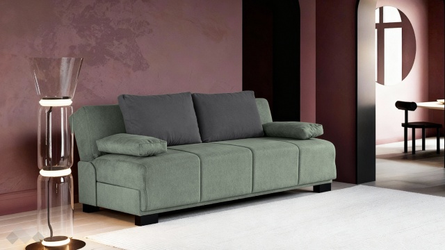 Клик-клак канапе Бостън триместни зелен - МебелМаг Клик-клак канапе Бостън триместни зелен