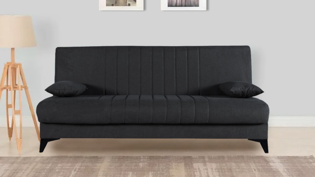 Клик-клак канапе Кент триместни сив - МебелМаг Клик-клак канапе Кент триместни сив