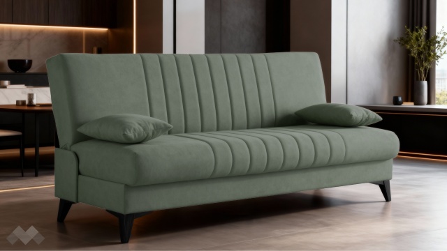 Клик-клак канапе Кенто триместни зелен - МебелМаг Клик-клак канапе Кенто триместни зелен