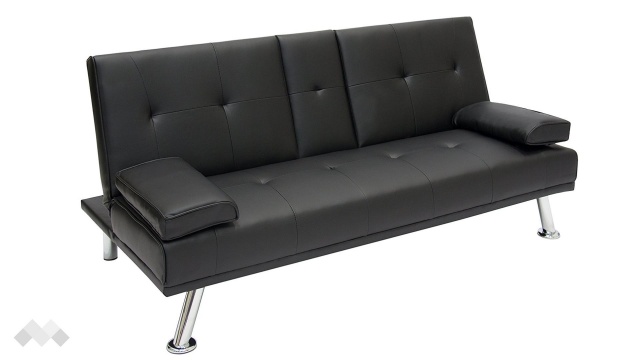 Клик-клак канапе Лийн двуместни черен