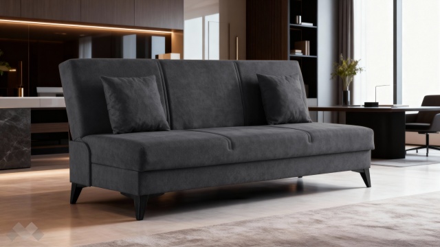 Клик-клак канапе Мерит триместни сив - МебелМаг Клик-клак канапе Мерит триместни сив