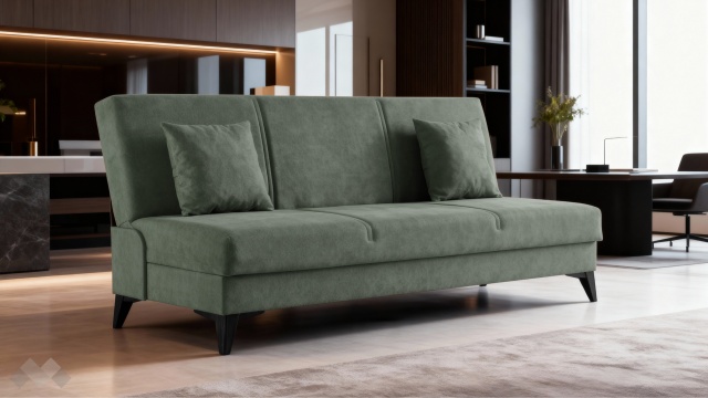 Клик-клак канапе Мерит триместни зелен - МебелМаг Клик-клак канапе Мерит триместни зелен