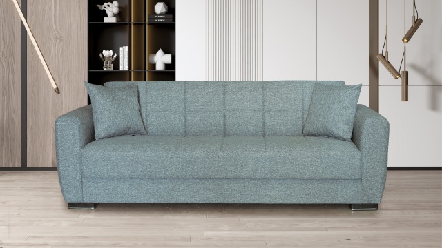 Диван Монца триместни сив - МебелМаг Диван Монца триместни сив