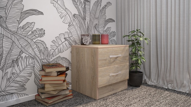 Нощен шкаф Диди тъмна сонома - МебелМаг Нощен шкаф Диди тъмна сонома