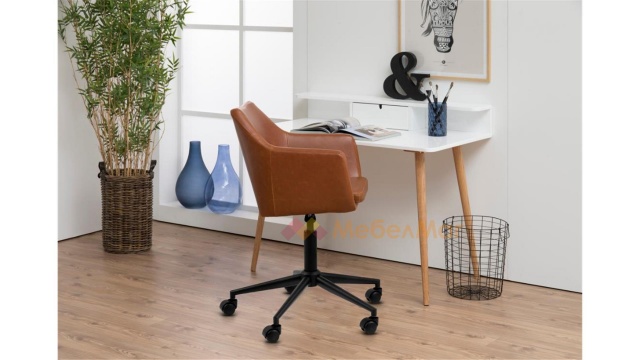 Офис стол Нора кафяв - МебелМаг Офис стол Нора кафяв