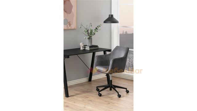 Офис стол Нора сив - МебелМаг Офис стол Нора сив