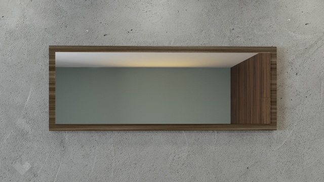 Огледало Поситано дъб дилън тъмен - МебелМаг Огледало Поситано дъб дилън тъмен