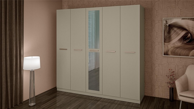 Гардероб Ривас петкрилни дафне - МебелМаг Гардероб Ривас петкрилни дафне