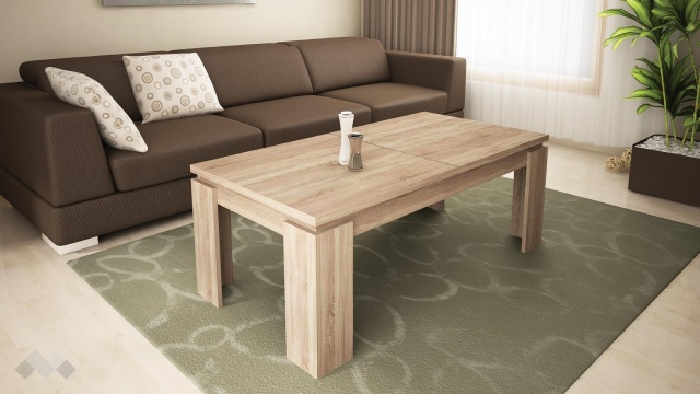 Холна маса Катрин разтегателни дъб сонома - МебелМаг Холна маса Катрин разтегателни дъб сонома