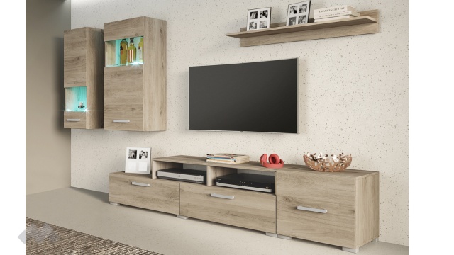 Секция Аксел модулни сонома арвен - МебелМаг Секция Аксел модулни сонома арвен