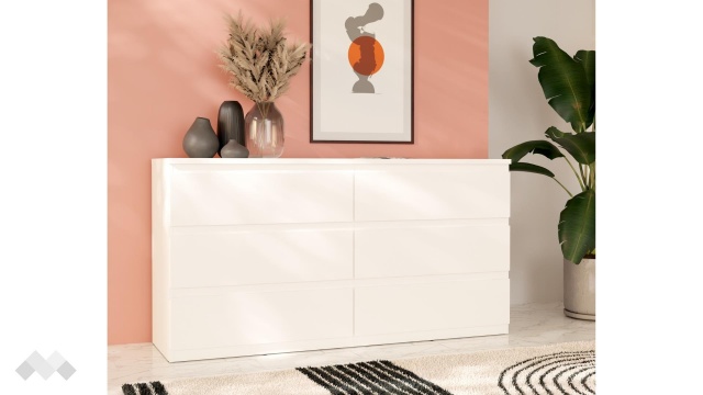 Скрин Едмор бял - МебелМаг Скрин Едмор бял