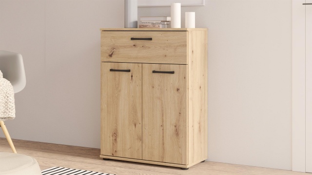 Скрин Нико дъб артисан - МебелМаг Скрин Нико дъб артисан