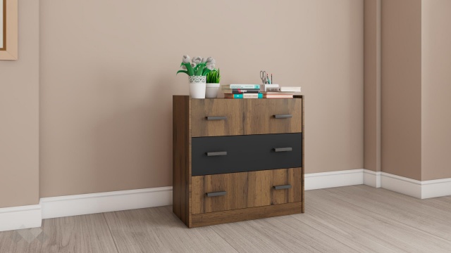 дъб вотан с черно шагре