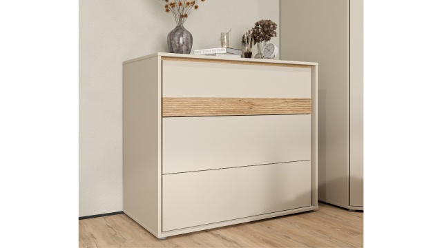 Скрин Векслин пясък с дъб маувела - МебелМаг Скрин Векслин пясък с дъб маувела