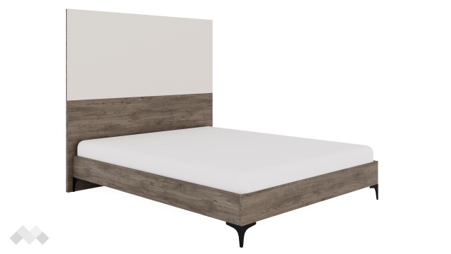 Спалня 160/200 Комо орех селект тъмен с кашмир - МебелМаг Спалня 160/200 Комо орех селект тъмен с кашмир