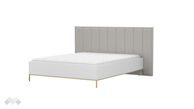 Спалня 160/200 Велора с включен матрак Бонел 160/200 кашмир