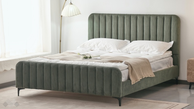 Тапицирана спалня 160/200 Дорая с включен матрак Sleep Nuvia 160/200 зелен