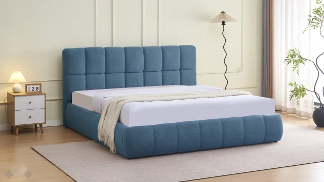 Тапицирана спалня 180/200 Селен с включен матрак Sleep Nuvia 180/200 деним