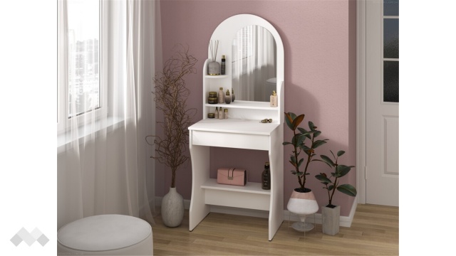 Тоалетка Павия бял - МебелМаг Тоалетка Павия бял