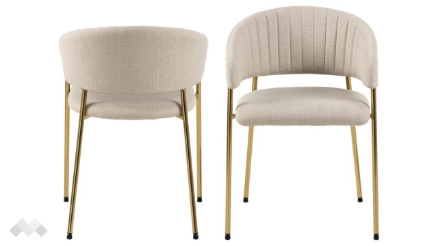 Трапезен стол Ансора бежов - МебелМаг Трапезен стол Ансора бежов