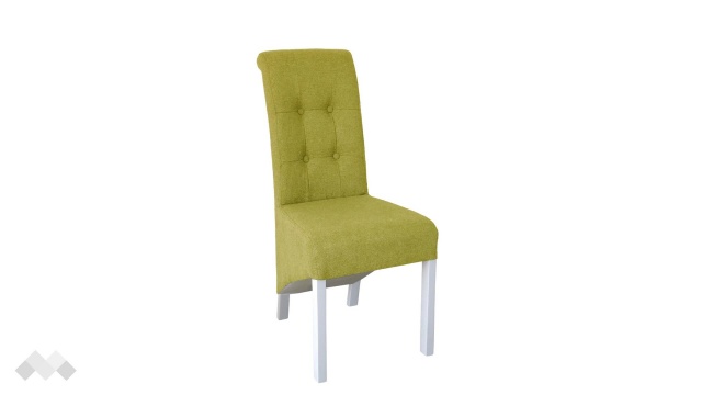 Трапезен стол Дона зелен с бяло - МебелМаг Трапезен стол Дона зелен с бяло