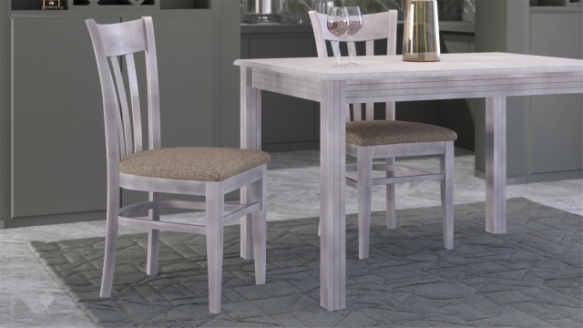 Трапезен стол Нора патина - МебелМаг Трапезен стол Нора патина