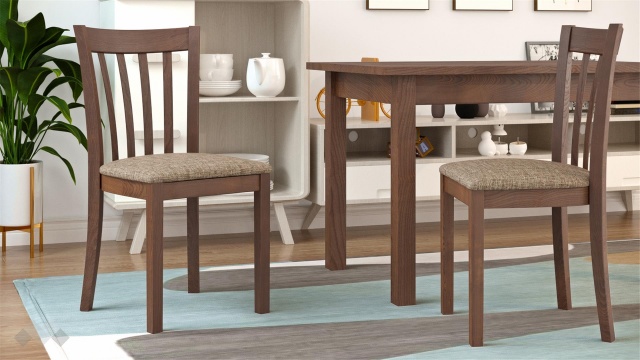 Трапезен стол Руди орех - МебелМаг Трапезен стол Руди орех