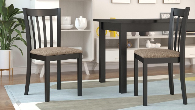 Трапезен стол Руди венге - МебелМаг Трапезен стол Руди венге