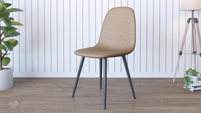 Трапезен стол Тиаго бежов - МебелМаг Трапезен стол Тиаго бежов