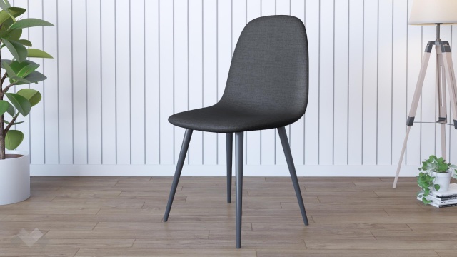 Трапезен стол Тиаго сив - МебелМаг Трапезен стол Тиаго сив