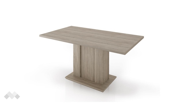 Трапезна маса Дина неразтегателни тъмна сонома - МебелМаг Трапезна маса Дина неразтегателни тъмна сонома