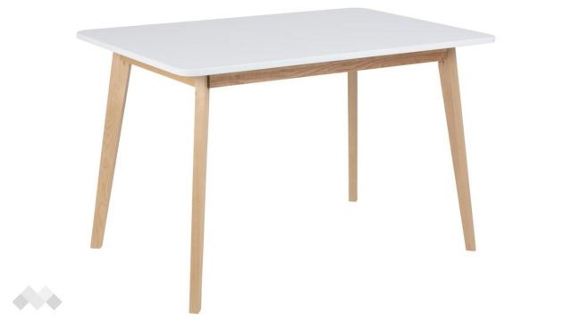 Трапезна маса Грейн неразтегателни светъл дъб с бяло - МебелМаг Трапезна маса Грейн неразтегателни светъл дъб с бяло