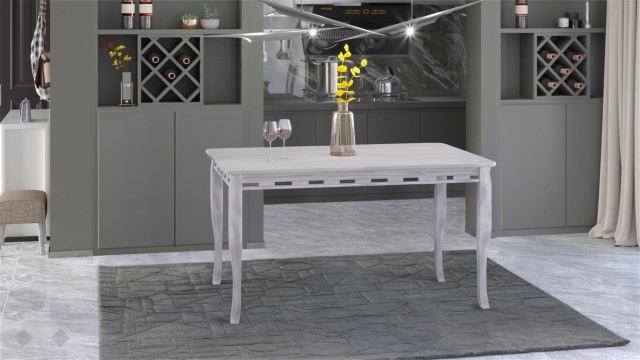 Трапезна маса Париж L разтегателни патина - МебелМаг Трапезна маса Париж L разтегателни патина