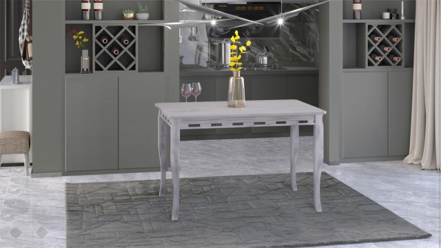 Трапезна маса Париж M разтегателни патина - МебелМаг Трапезна маса Париж M разтегателни патина