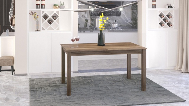 Трапезна маса Троя L разтегателни светъл орех - МебелМаг Трапезна маса Троя L разтегателни светъл орех