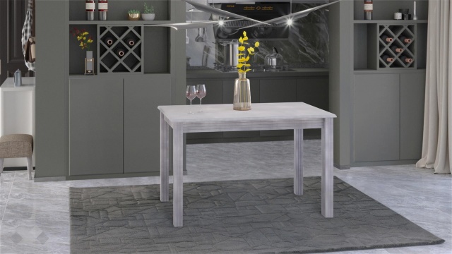 Трапезна маса Троя M разтегателни патина - МебелМаг Трапезна маса Троя M разтегателни патина