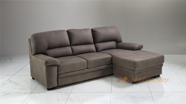 Ъглов диван Миранда с посока кафяв - МебелМаг Ъглов диван Миранда с посока кафяв