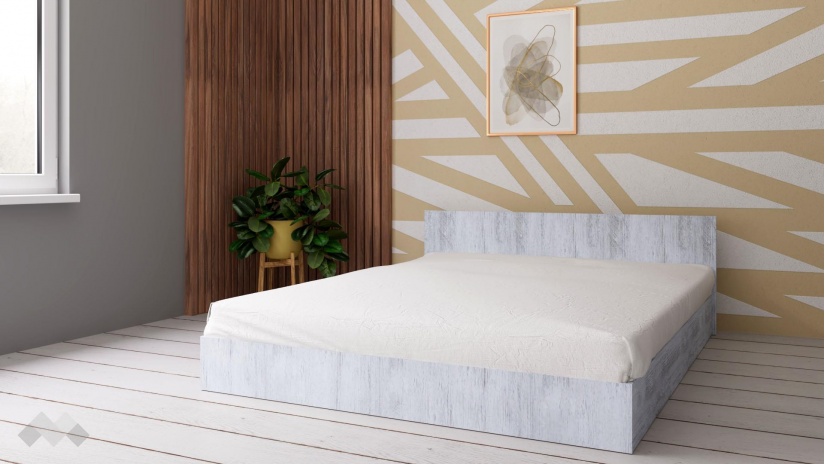 Спалня 160/200 №1 с включен матрак Бонел 160/200 дъб антик - изглед 1 - МебелМаг Спалня 160/200 №1 с включен матрак Бонел 160/200 дъб антик - изглед 1