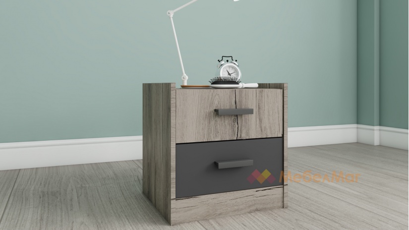 Спален комплект Спирит С2 малта с антрацит - изглед 9 - МебелМаг Спален комплект Спирит С2 малта с антрацит - изглед 9