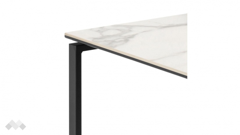 Холна маса Катрина комплект маси бял мрамор с черно - изглед 4