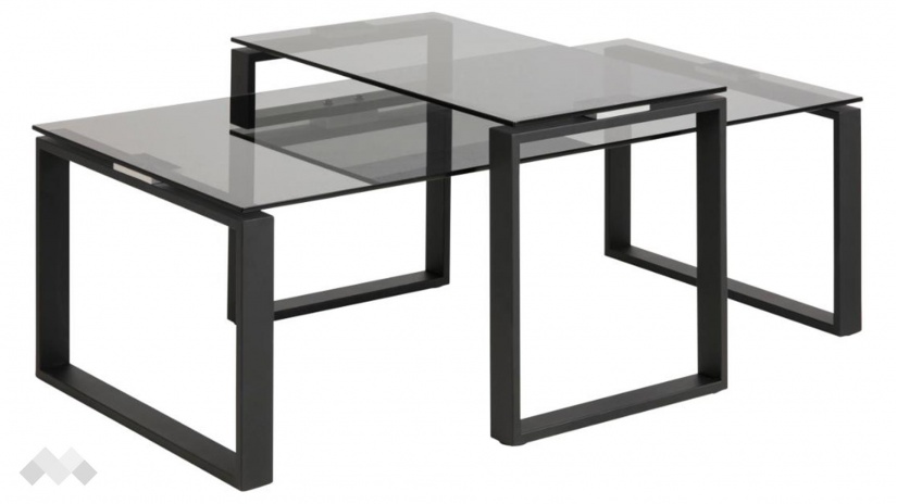 Холна маса Катрина комплект маси черен мат - изглед 1 - МебелМаг Холна маса Катрина комплект маси черен мат - изглед 1