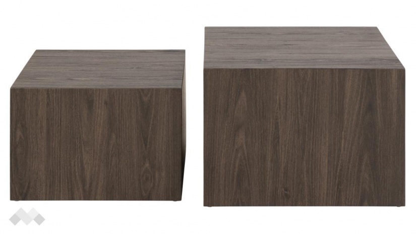 Холна маса Заре комплект маси кафяв дъб - изглед 2 - МебелМаг Холна маса Заре комплект маси кафяв дъб - изглед 2