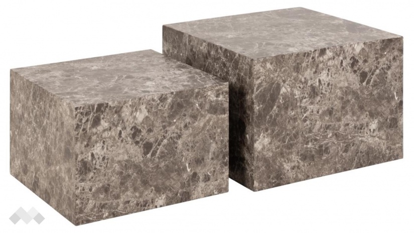 Холна маса Заре комплект маси кафяв мрамор - изглед 1 - МебелМаг Холна маса Заре комплект маси кафяв мрамор - изглед 1