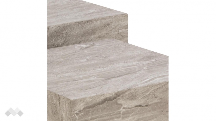 Холна маса Заре комплект маси сив мрамор - изглед 3 - МебелМаг Холна маса Заре комплект маси сив мрамор - изглед 3