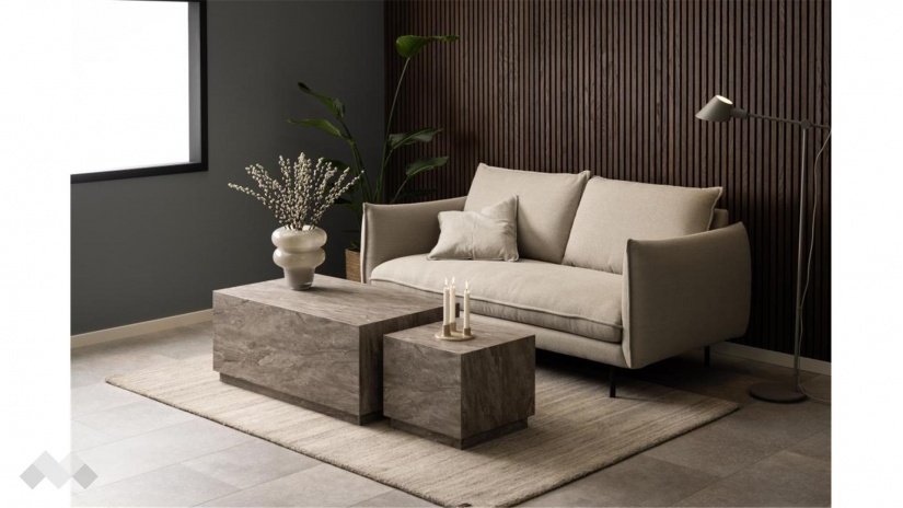 Холна маса Заре комплект маси сив мрамор - изглед 5 - МебелМаг Холна маса Заре комплект маси сив мрамор - изглед 5